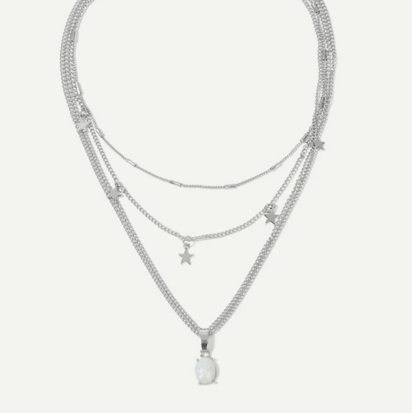 *Aurora* Layered Star Necklace - Picture 3 of 3